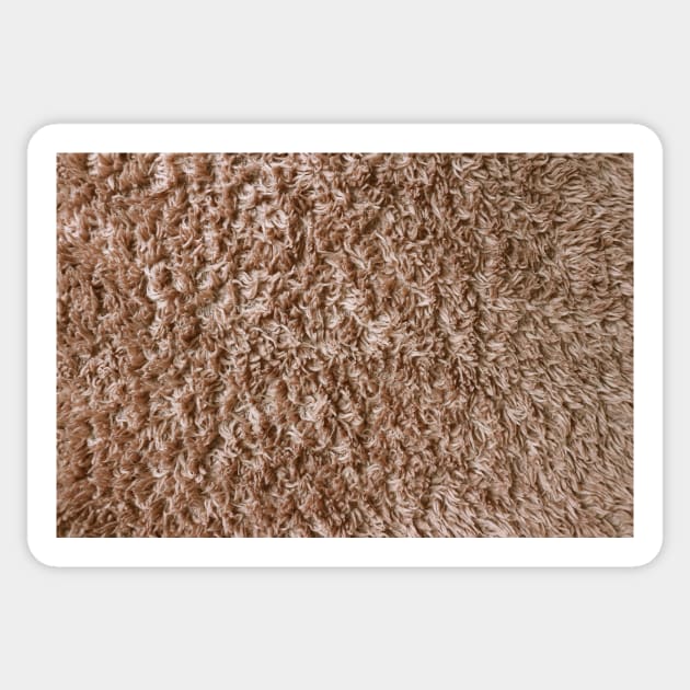 brown furry material Sticker by pinkal